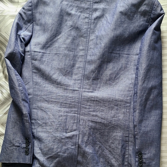 INC International blue men's medium blazer sport coat - Picture 2 of 4